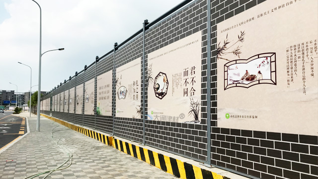 C類裝配式鍍鋅鋼結構圍擋-深圳建筑工程施工外圍圍擋C款<