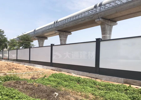 烤漆鋼圍擋a款-深圳標準施工圍擋工程案例-A/B/C類圍擋-深圳市大通建材有限公司鋼圍擋生產(chǎn)定制廠家